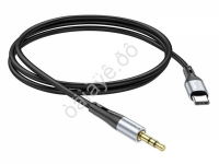 Аудиокабель AUX - адаптер Type-C для подключения к автомагнитоле с разъемом 3,5 jack, черный HOCO UPA22 Hoco