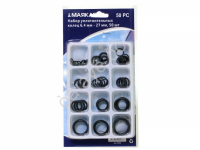 Набор уплотнительных колец 6,4 мм - 27 мм, 50 шт (блистер)МАЯКАВТО™ 1/150/300_