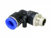 Фитинг пластик PU угловой 1/4 х 10 mm наруж. резьба