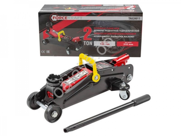 Домкрат подкатной гидравлический 2 т (h min - 15мм, h max - 310мм) FORCEKRAFT