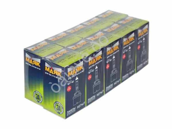 Лампа МАЯК H27 12V 27W PG13 1/10/100