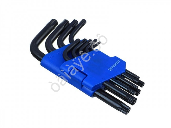 Набор ключей TORX-профиль 9пр.(50х3-125х9мм) РОКОТ /1/72