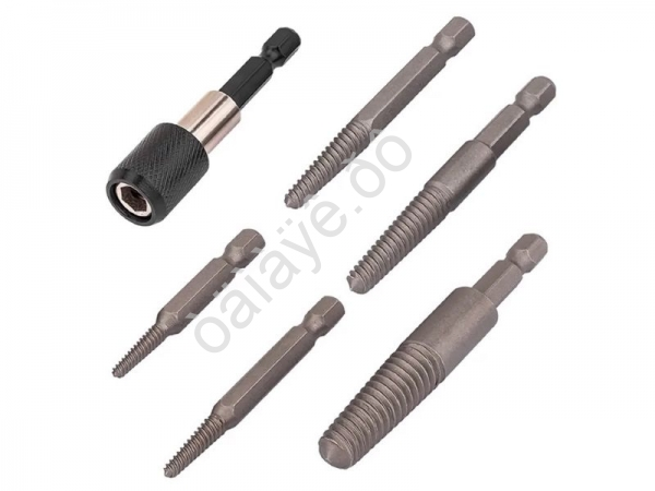 Набор экстракторов резьбы 6пр. FORCEKRAFT Набор экстракторов резьбы 6пр. FORCEKRAFT