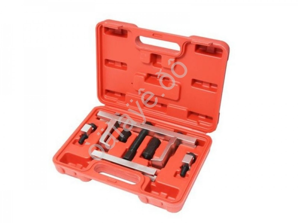 Съемник шкивов двухзахватный сборный 7пр.(Ø захвата: 0-195мм), в кейсе Forsage