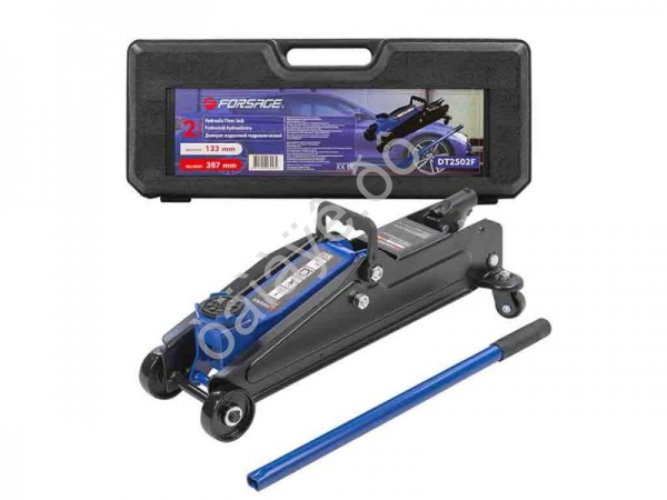 Домкрат подкатной гидравлический 2т (h min 133мм, h max 387мм)