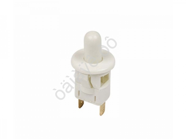 Выключатель-кнопка 250V 2.5А (2с) ON-(OFF) Б/Фикс белый (PBS-19С2) (мебельная) REXANT