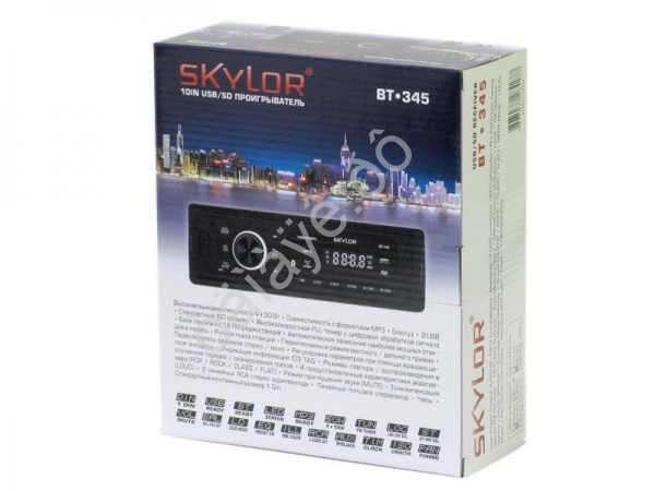 Автомагнитола SKYLOR BT-345 4x50 (USB без CD) Bluetooth 1/20