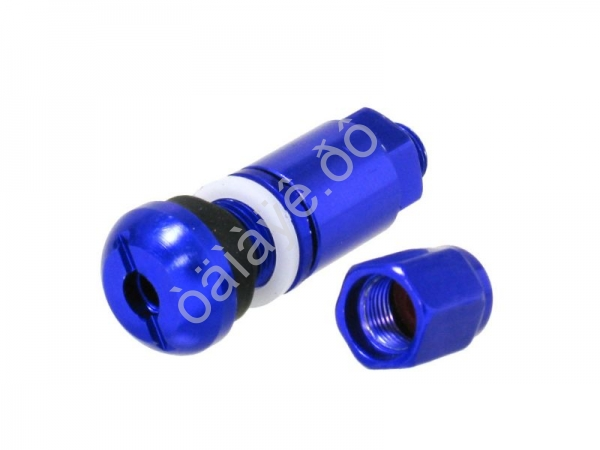 Вентиль бескамерных шин алюминиевый синий (4шт)