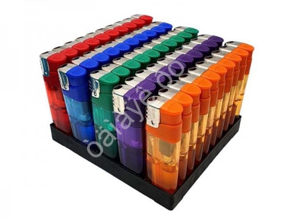 Зажигалка пьезо (прозрачная) L-001 /50 Зажигалка пьезо (прозрачная) L-001 /50