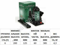 Домкрат гидравлический  6т (200-385) АТ /1/5