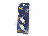 Светодиод 24V T11x36 4SMD(2835) SV8.5/8 WHITE SILVER SL20