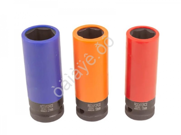 Головки ударные тонкостенные, набор 3пр., 1/2" (6гр.) RockFORCE Головки ударные тонкостенные, набор 3пр., 1/2" (6гр.) RockFORCE