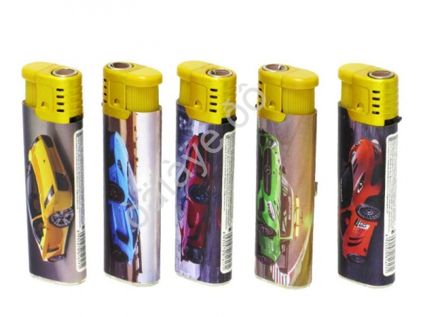 Зажигалка пьезо (спорткары мини) J-06(02) /50