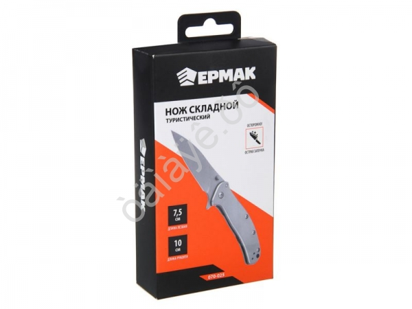 Нож туристический "ЕРМАК" складной, 17,5см, 8CR17MOV, нерж. сталь 440