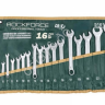 Набор ключей комбинированных 16пр. 6-19,22,24мм Rockforce на полотне (5161P Premium)