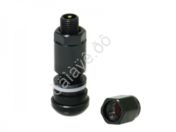 Вентиль бескамерных шин алюминиевый черный (4шт)