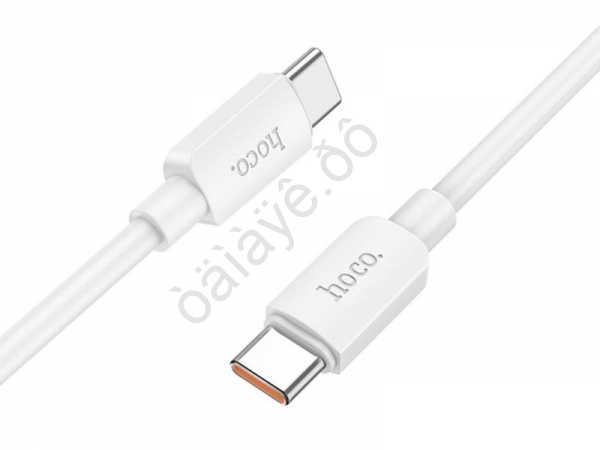Дата-кабель Type-C - Type-C 1 м, 5А/100W, белый HOCO X96 Дата-кабель Type-C - Type-C 1 м, 5А/100W, белый HOCO X96