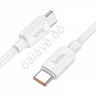 Дата-кабель Type-C - Type-C 1 м, 5А/100W, белый HOCO X96 Дата-кабель Type-C - Type-C 1 м, 5А/100W, белый HOCO X96