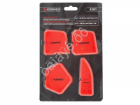 Набор шпателей для выравнивания силикона 4пр, в блистере /1/20 Forsage