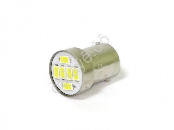 Светодиод 24V T15 6SMD (5630) BA15S WHITE"Маяк"/10 Светодиод 24V T15 6SMD (5630) BA15S WHITE"Маяк"/10