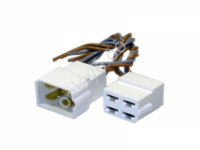 Колодка 4-контакт.(6,3мм) с проводами S=0.5мм /10