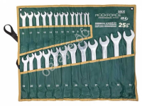 Набор ключей комбинированных 25пр. 6-28,30,32мм Rockforce на полотне (5261P Premium) Набор ключей комбинированных 25пр. 6-28,30,32мм Rockforce на полотне (5261P Premium)