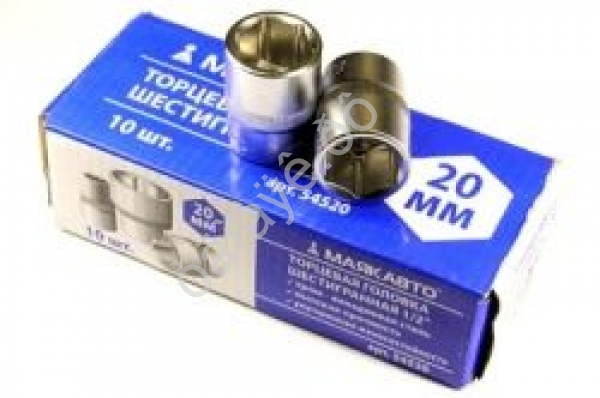 Головка  20мм 1/2" 6гр. МАЯКАВТО™ 1/10/160_