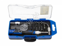 Отвертка-битодержатель телескопическая с гибким удлинителем и комплектом бит, 33пр.в пластиковом фут Partner