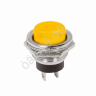 Выключатель-кнопка металл 250V 2А (2с) OFF-(ON) Ø16.2 желтая (RWD-306) REXANT