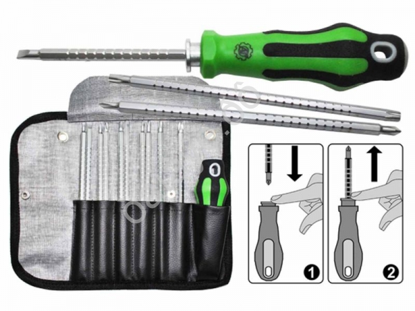 Набор отверток 11шт. с регулировкой длинны АТ-4709 /1/5/40 Набор отверток 11шт. с регулировкой длинны АТ-4709 /1/5/40