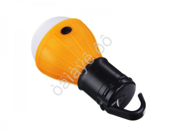 Светильник кемпинговый лампочка, 3 LED, 2Вт, 3*ААА, 11.5х5х5см, пластик