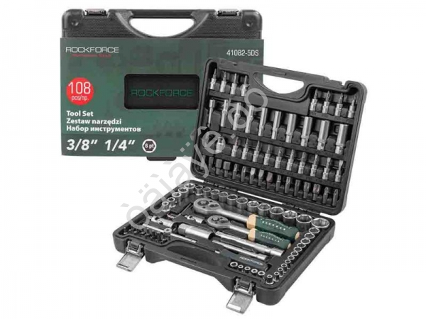 Набор инструментов 108 пр. 1/4" 3/8"(6гр.)(4-22мм)  RockFORCE