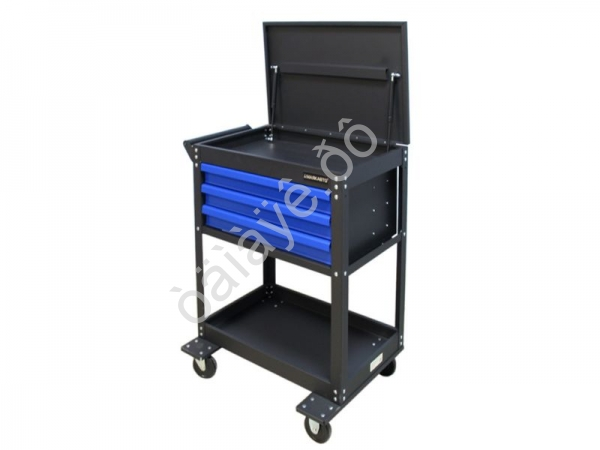 Тележка инструментальная 4-полочная с открывающейся  верхней секцией МАЯКАВТО™_