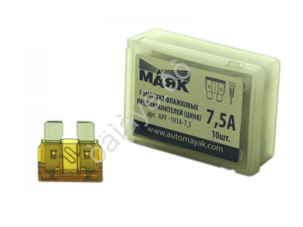 Предохранители флажковые  7,5А  (10шт) МАЯК1/10/1000