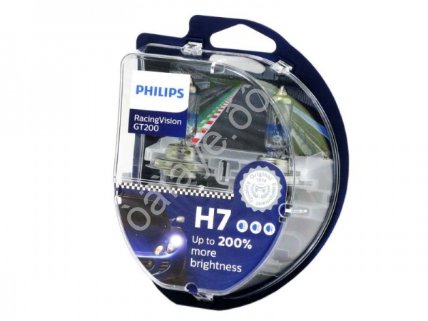 Лампа PHILIPS  H7 12V55W PX26d RACING VISION GT200