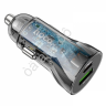 АЗУ в прикуриватель 1USB3.0 Quick Charger+1PD Type-C(30W), черный HOCO Z47A Hoco