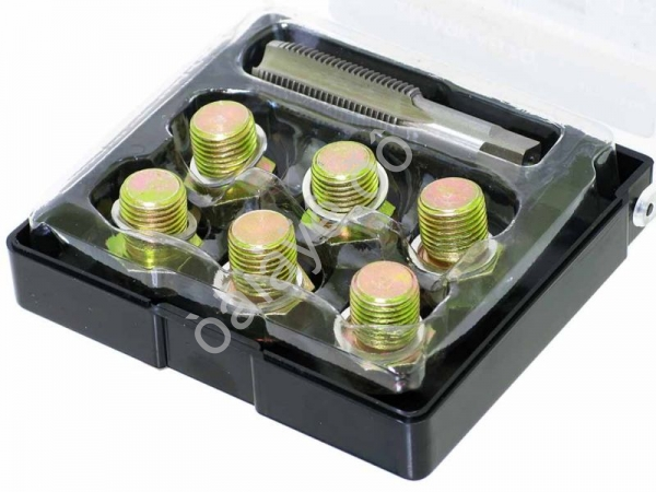 Набор пробок д/ремонта резьбы картера, 15х1.5, 13 пр. МАЯКАВТО™ /1/40_