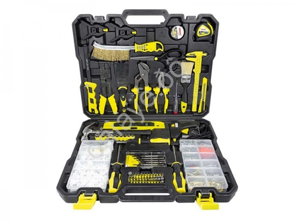 Набор инструментов 1001пр 1/4" 6гр (4-14мм)(шарнирно-губцевый, отвертки,биты,расходник,рулетка) WMC TOOLS