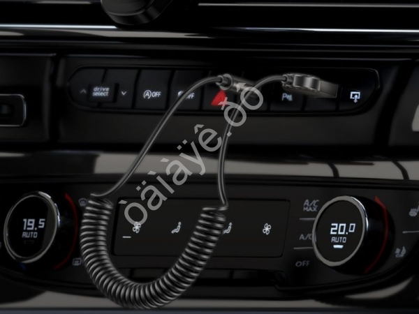 Адаптер-ресивер в магнитолу Bluetooth AUX микрофон, серый BOROFONE BC56 /1/*69