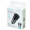 АЗУ в прикуриватель 1USB3.0 Quick Charger + кабель micro USB/Android черный, прозрачный черный BOROFONE BZ23 (98шт в уп) Borofone