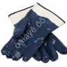 Перчатки нейтриловые "КРАГА" манжет синие /12/288