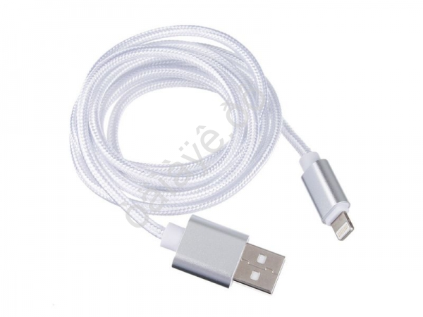 USB кабель Lightning, в перламутровой оплетке,1,5 м,1А,3 цвета /1/10