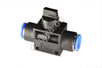 Фитинг с краном PU Ø10-10 мм /1/600