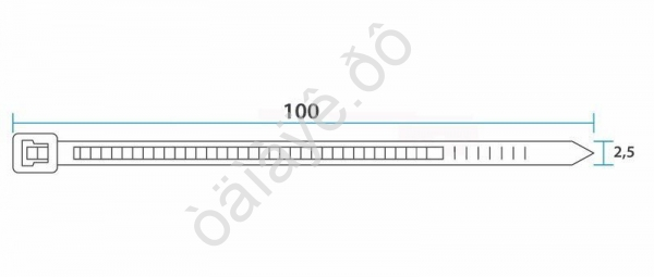 Хомут пластиковый 2.5х100 REXANT,черный 1уп./100шт /1/10/300 Хомут пластиковый 2.5х100 REXANT,черный 1уп./100шт /1/10/300