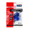 Колпачок на вентиль б/шин алюмин. 4шт, синий, ЕРМАК