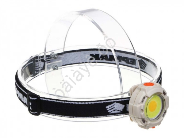 Фонарь на голову ЕРМАК COB, 6 режимов, 500мАч, зарядка Type-C, пластик, красный свет, 53х34х53 мм