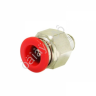 Фитинг цанговый прямой PU 1/8 х 10 mm наруж. резьба Фитинг цанговый прямой PU 1/8 х 10 mm наруж. резьба