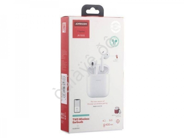Наушники беспроводные JOYROOM JR-T03S , Bluetooth V5.0, цвет белый