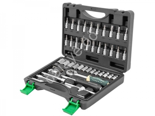 Набор инструмента 46пр. 1/4" (6-гран.)(4-14мм) RockFORCE Набор инструмента 46пр. 1/4" (6-гран.)(4-14мм) RockFORCE