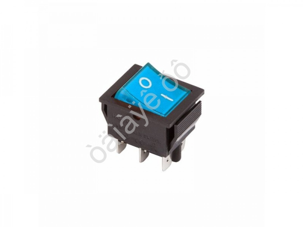 Переключатель клавишный 250V 15А (6с) ON-ON синий с подсветкой (RWB-506, SC-767) REXANT Переключатель клавишный 250V 15А (6с) ON-ON синий с подсветкой (RWB-506, SC-767) REXANT
